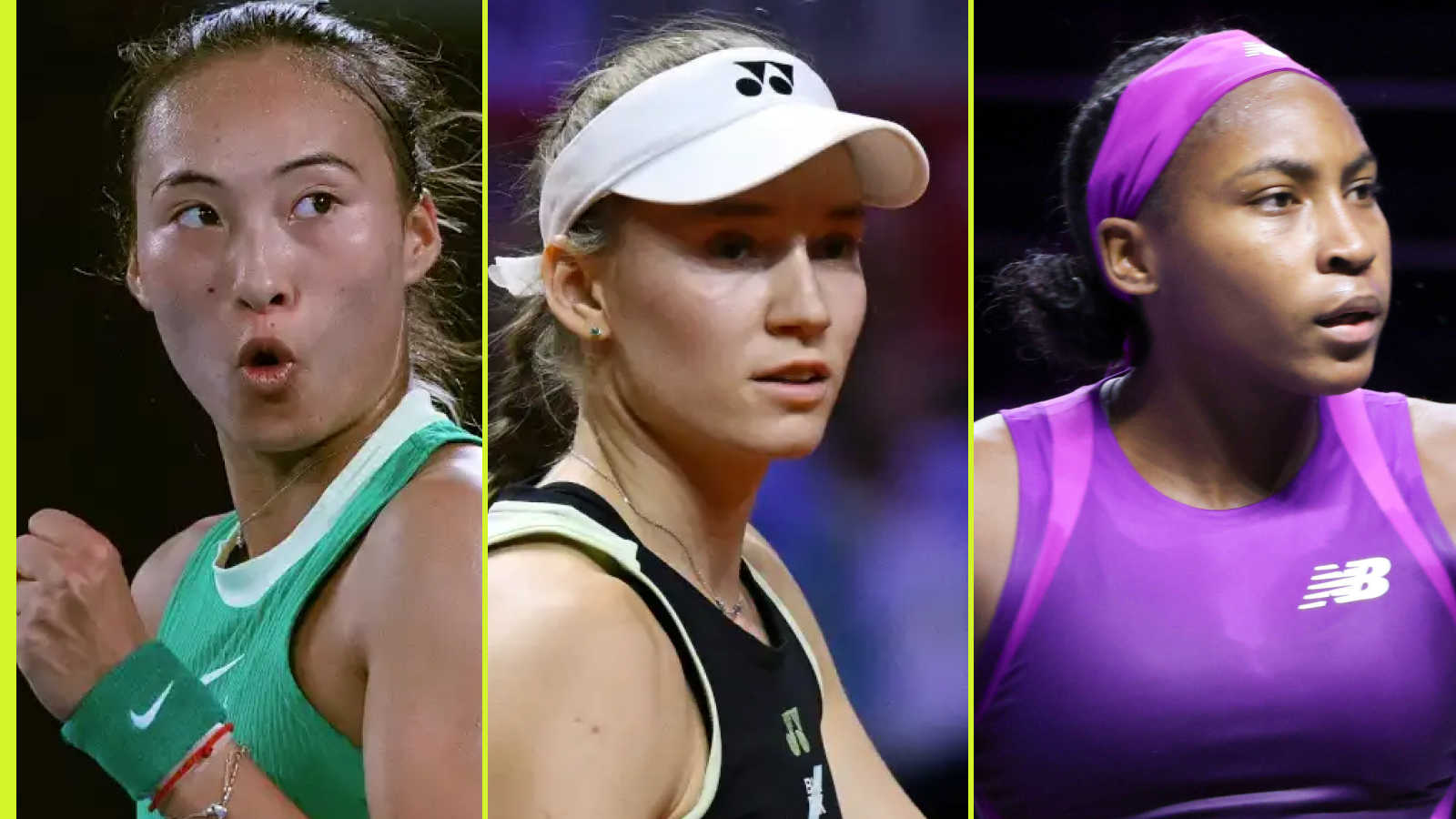 2024年WTA巡回赛上王牌数量最多的7位女性：王牌女王郑沁文。可可·高夫（Coco Gauff）排名第七