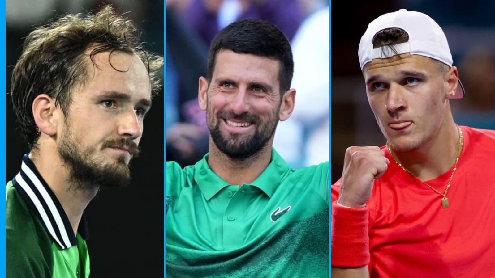 ATP排名获胜者和失败者迈阿密公开赛：Novak Djokovic Boost，Jakub Mensik +24，Daniil Medvedev Drops