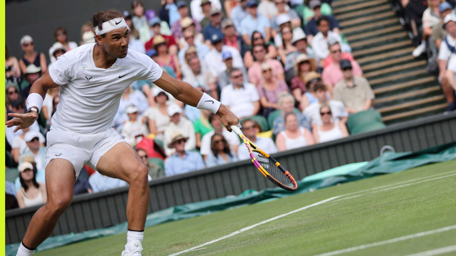 分析拉斐尔·纳达尔（Rafael Nadal）的草场记录后，他的评论在表面上玩